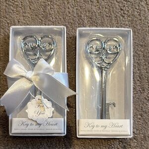 Silver Key to My Heart Bottle Opener